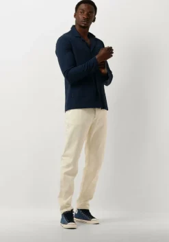 blauwe butcher of blue casual overhemd worker seersucker blazer