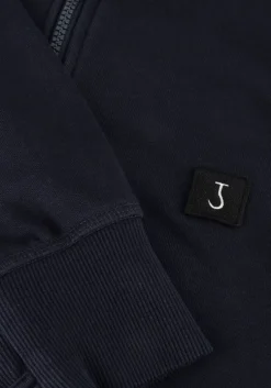 blauwe butcher of blue sweater army half zip