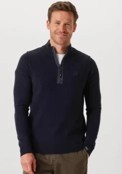 blauwe butcher of blue trui clifden halfzip
