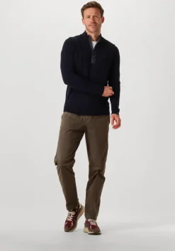 blauwe butcher of blue trui clifden halfzip