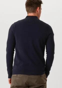 blauwe butcher of blue trui clifden halfzip
