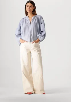 blauwe by-bar blouses becky pinstripe blouse