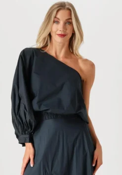 blauwe by-bar blouses bella poplin blouse