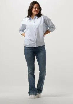 blauwe by-bar flared jeans leila pant nrx