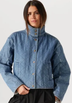 blauwe by-bar jack nave denim jacket