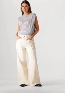 blauwe by-bar t-shirt diede small stripe top