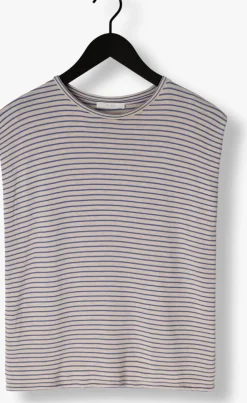 blauwe by-bar t-shirt diede small stripe top