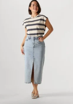 blauwe by-bar t-shirt mason stripe top