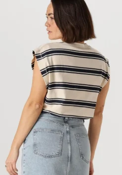 blauwe by-bar t-shirt mason stripe top