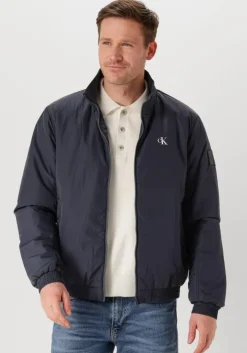 blauwe calvin klein jack padded harrington