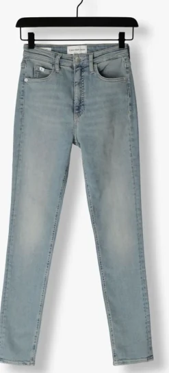 blauwe calvin klein skinny jeans high rise skinny