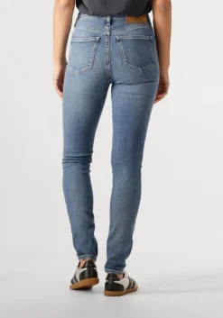 blauwe calvin klein skinny jeans high rise skinny