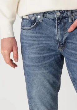 blauwe calvin klein slim fit jeans slim taper