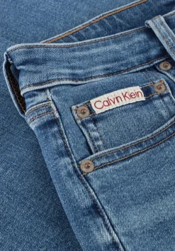 blauwe calvin klein slim fit jeans hgh rs sknny ankl
