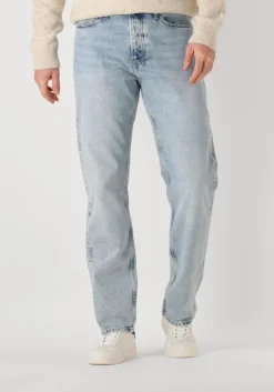 blauwe calvin klein straight leg jeans standard straight