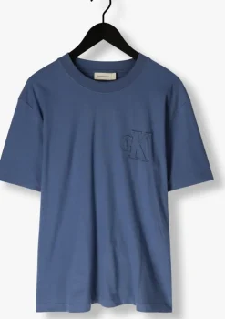 blauwe calvin klein t-shirt ck applique tee