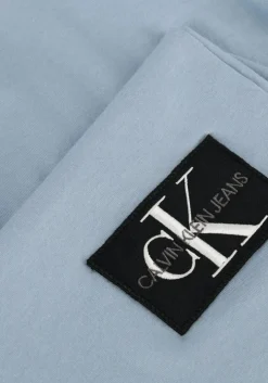 blauwe calvin klein t-shirt badge turn up sleeve