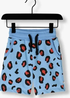 blauwe carlijnq korte broek leopard - bermuda