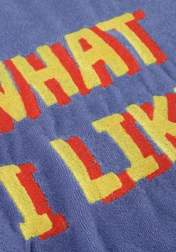 blauwe carlijnq t-shirt what i like - sweaterr short sleev e with embroidery