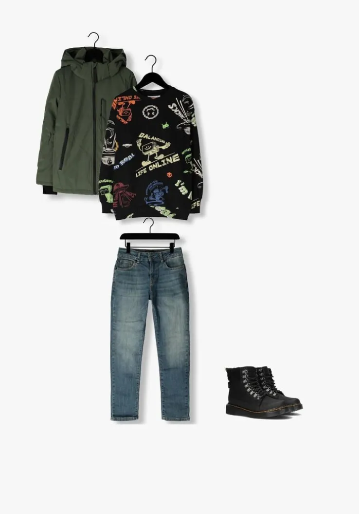 blauwe cars jeans straight leg jeans balboa