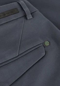 blauwe cast iron korte broek riser shorts comfort stretch