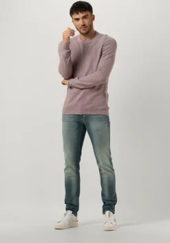 blauwe cast iron slim fit jeans riser slim blue green ocean