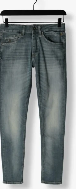 blauwe cast iron slim fit jeans riser slim blue green ocean