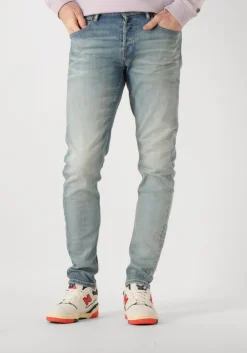 blauwe cast iron tapered jeans shiftback tapered desert sand finish