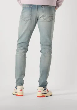blauwe cast iron tapered jeans shiftback tapered desert sand finish