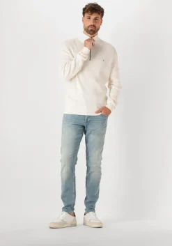 blauwe cast iron tapered jeans shiftback tapered faded green tone