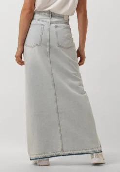 blauwe catwalk junkie maxirok maxi denim skirt