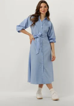 blauwe catwalk junkie midi jurk dr yasmin