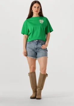 blauwe catwalk junkie shorts loose fit denim short