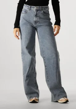 blauwe catwalk junkie wide jeans loose fit jeans
