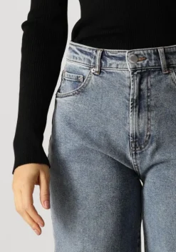 blauwe catwalk junkie wide jeans loose fit jeans