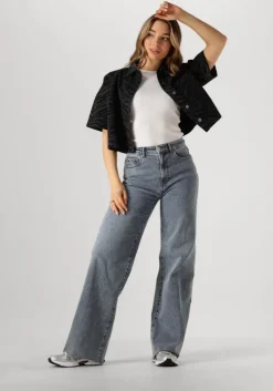 blauwe catwalk junkie wide jeans loose fit jeans