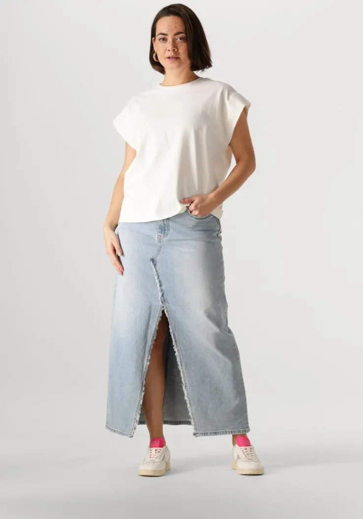 blauwe circle of trust maxirok kae skirt