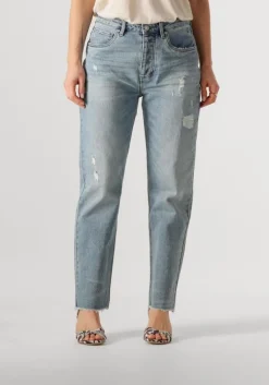 blauwe circle of trust mom jeans jaimy cropped dnm