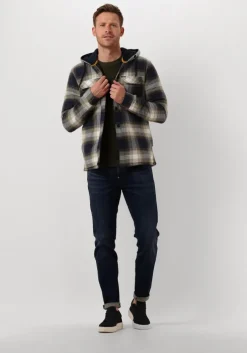 blauwe clay lage sneakers lpenzo