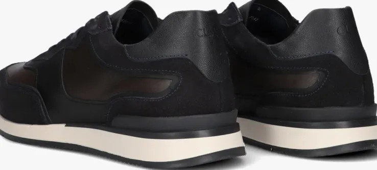 blauwe clay lage sneakers cl124h540