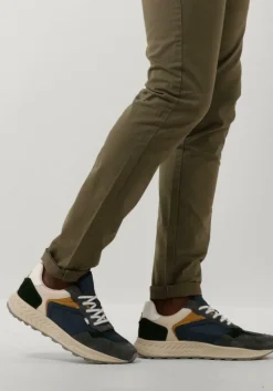 blauwe clay lage sneakers 13655