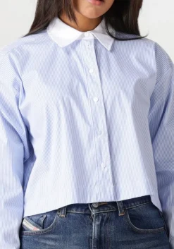 blauwe co'couture blouses gia crop shirt