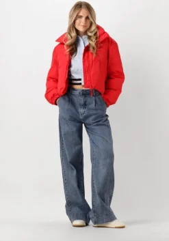 blauwe co'couture blouses cotton crisp logo crop shirt