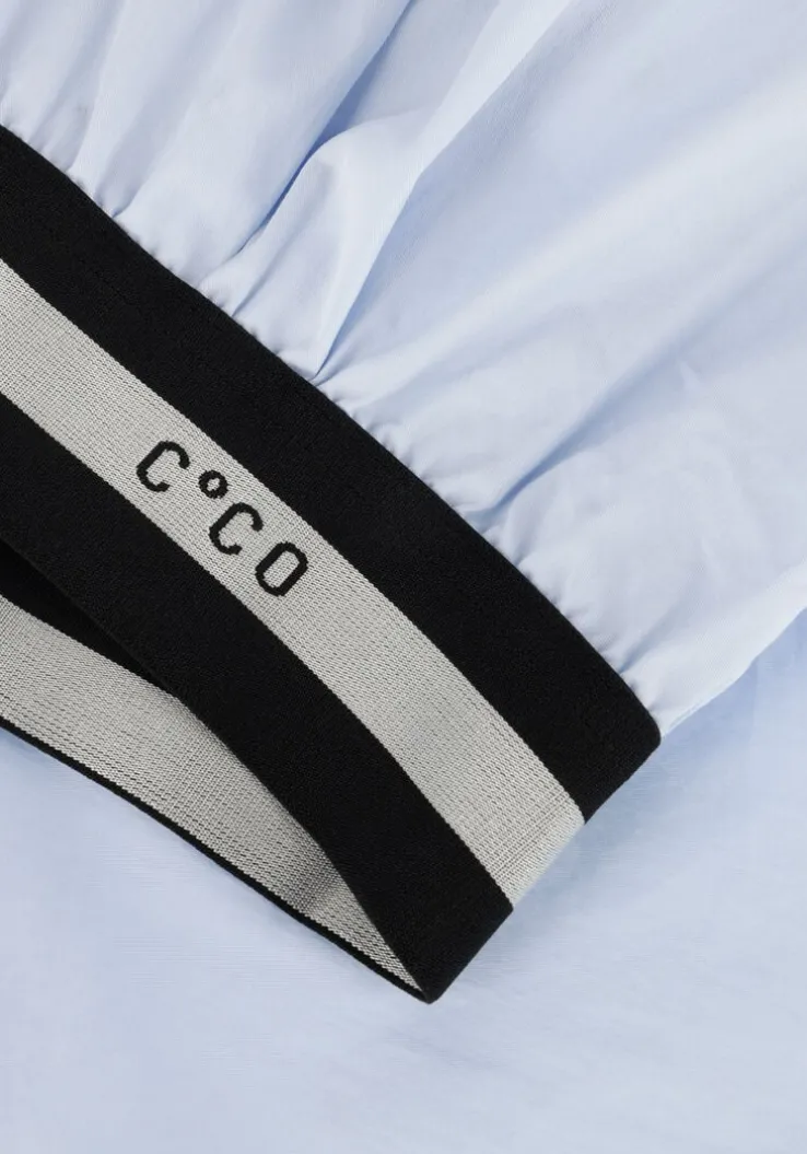 blauwe co'couture blouses cotton crisp logo crop shirt