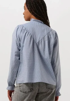 blauwe co'couture blouses emily dot blouse