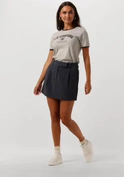 blauwe co'couture minirok vola cropped pleat skirt