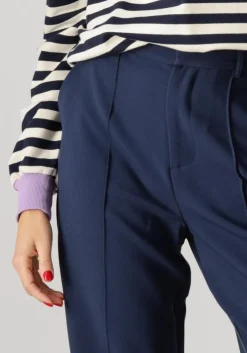 blauwe colourful rebel pantalon rus straight pants