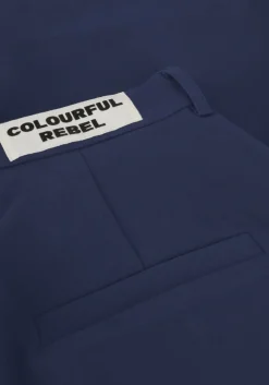 blauwe colourful rebel pantalon rus straight pants