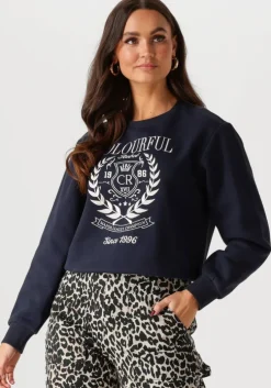 blauwe colourful rebel sweater college 1986 embro relaxed sweat