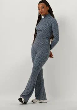 blauwe colourful rebel tops & t-shirts neyo small geo peached turtleneck top